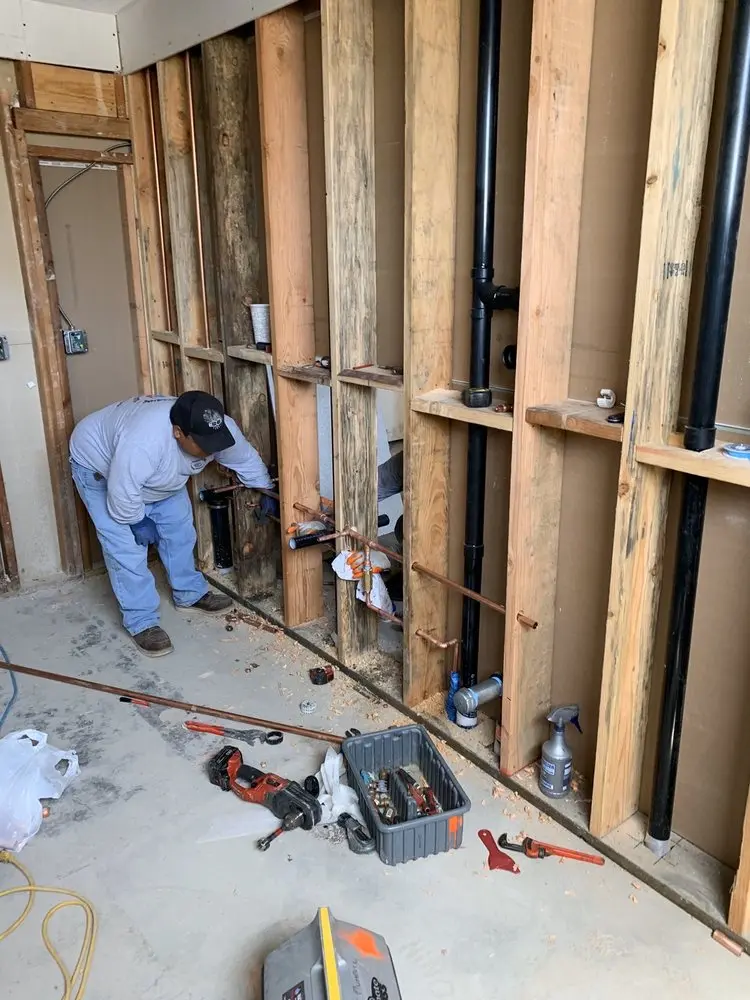 Commercial rough-in plumbing for Gas Line Repair in Kennett